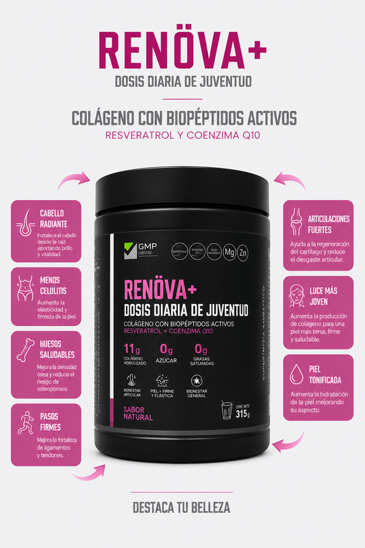 Colágeno Hidrolizado Berries 315g Renöva